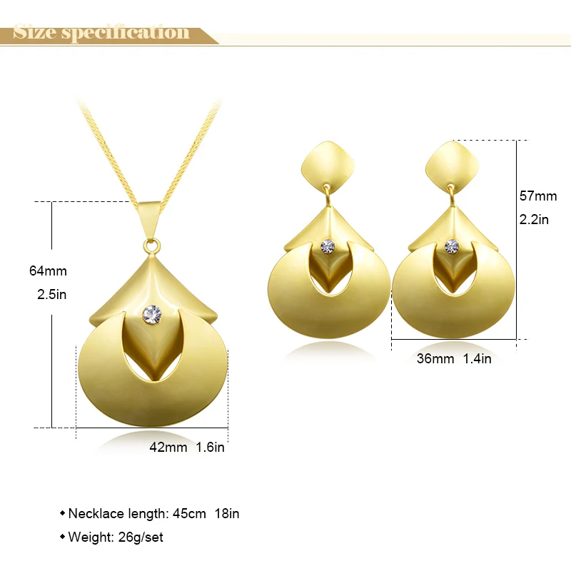 Ювелирные изделия Sunny Jewelry модные ювелирные 2021 женские серьги ожерелье с кулоном