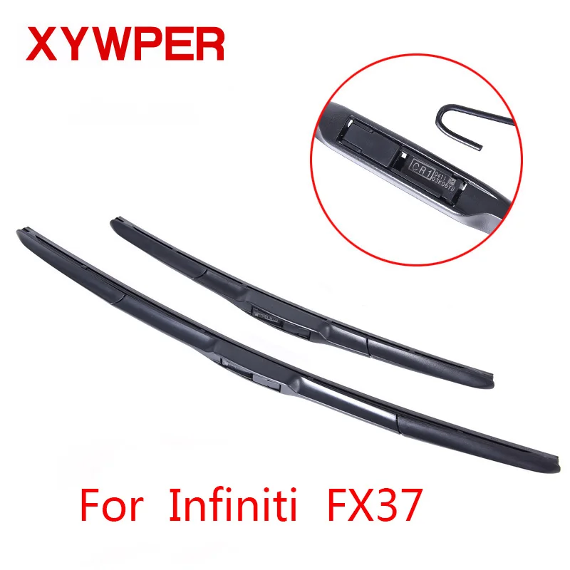 

XYWPER щетки стеклоочистителя для Infiniti FX37 24 "и 19", автомобильные аксессуары, мягкие резиновые стеклоочистители для автомобиля