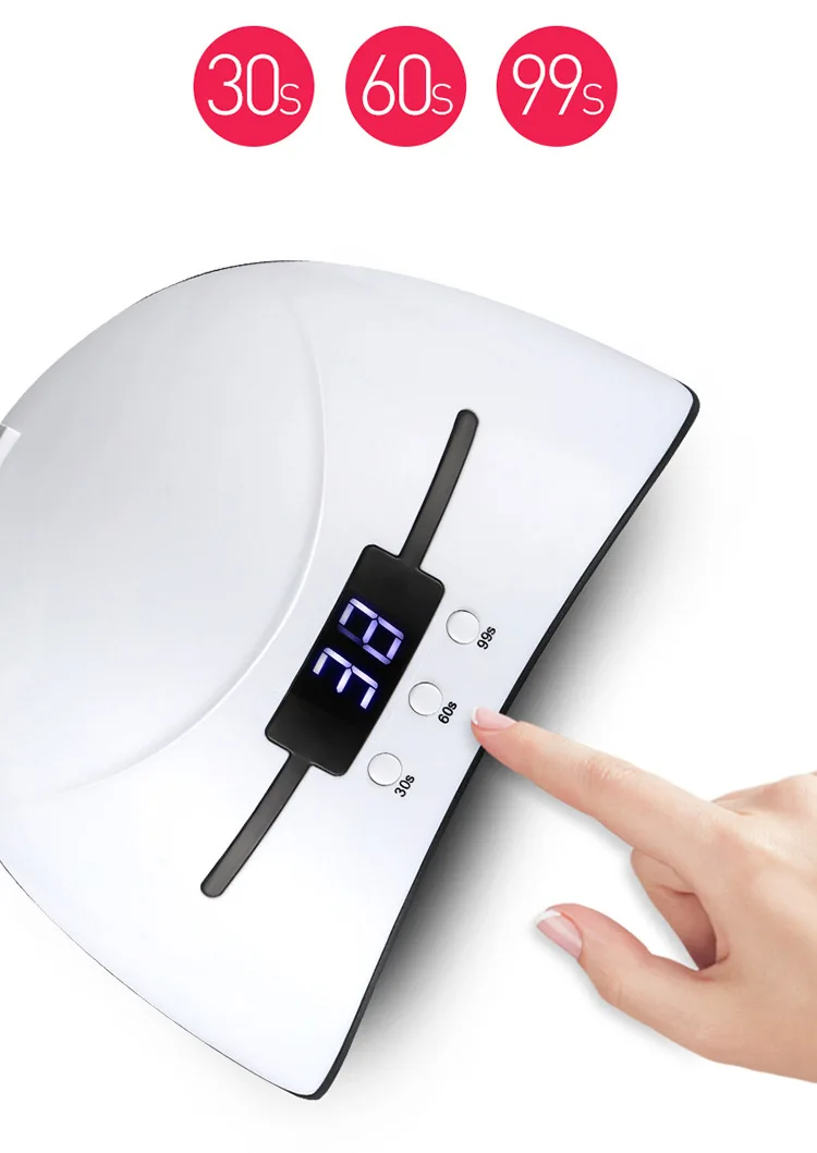 36W LCD Nail Dryer UV Lamp For ManicureAll Gel Polish 12 Leds UV Lamp for Nail Machine Curing 30/60/90s Timeing USB Portable