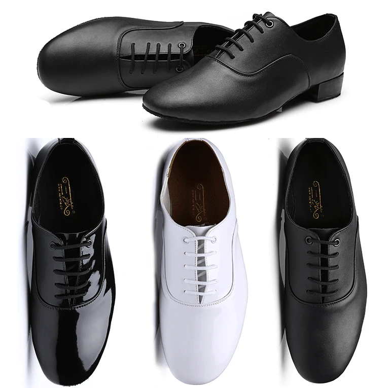 Zniżka nowość!! Wysokiej jakości białe czarne męskie buty do tańca towarzyskiego/buty do tańca Salsa Tango/buty do tańca latynoskiego mężczyzn