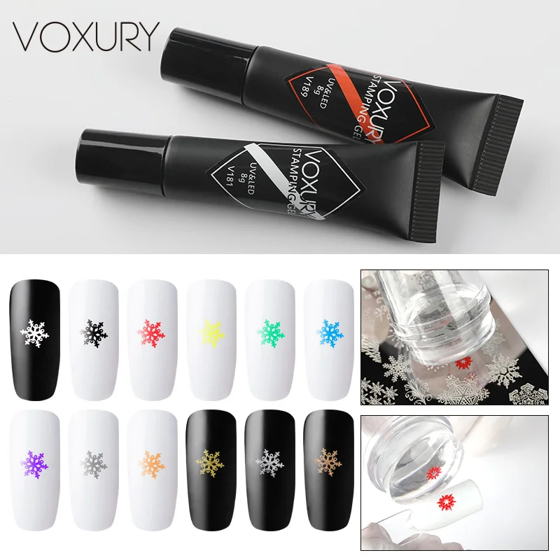 VOXURY лак для ногтей штампованный гель маникюра и дизайна краска украшения