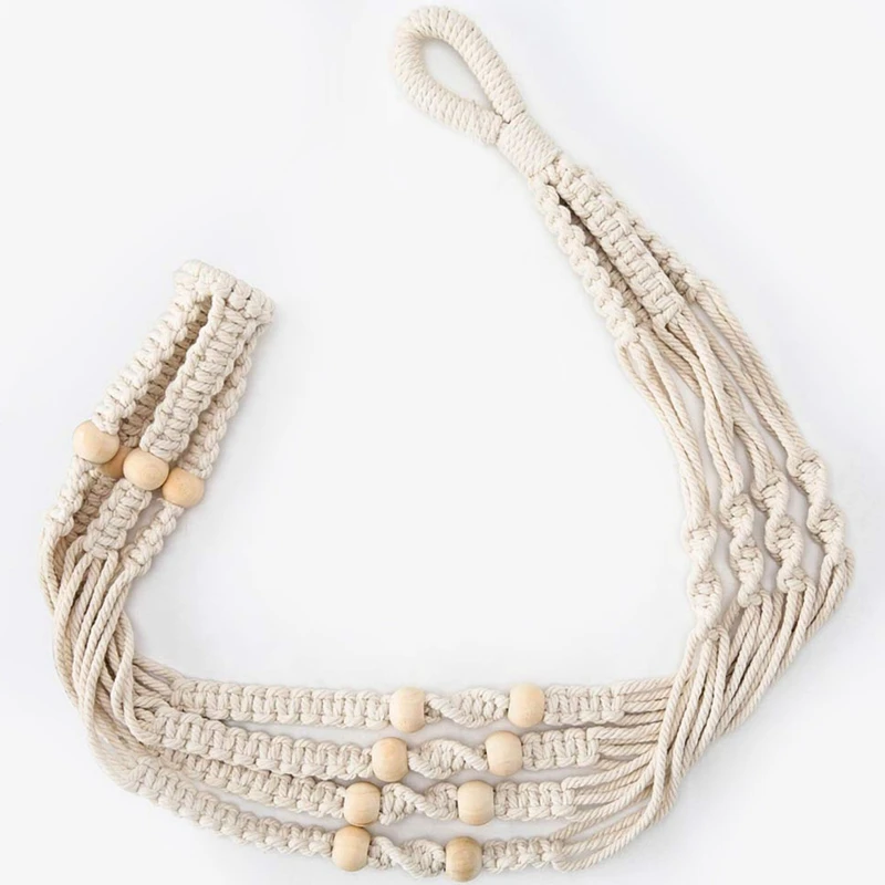 Вешалки для растений в макраме 2 шт. домашняя подвесная корзина держатель горшка