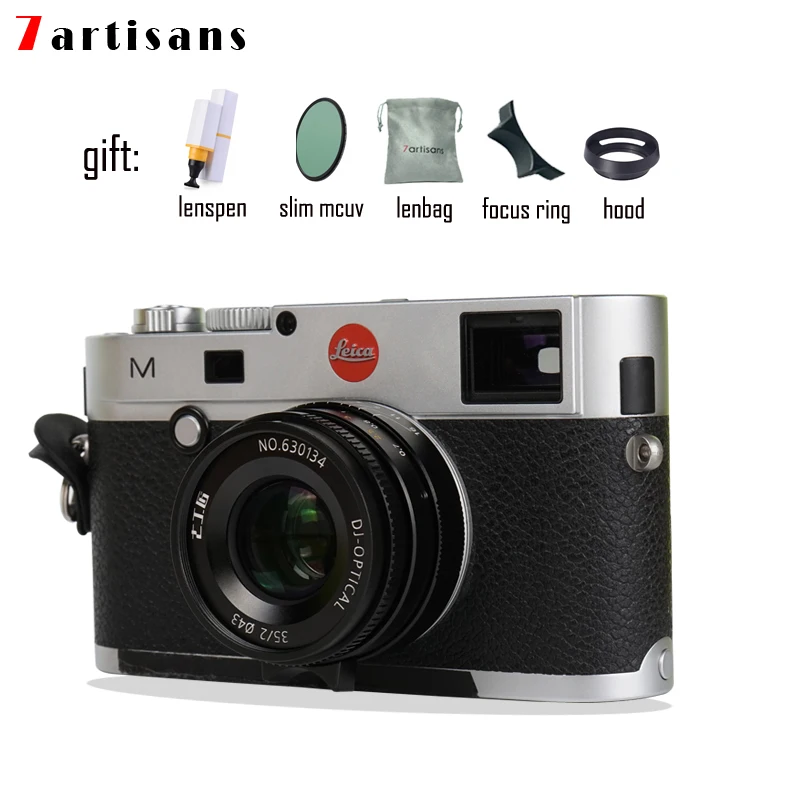 7 ремесленников 35 мм F2 с большой апертурой одноосный M mount объектив для камер Leica M240
