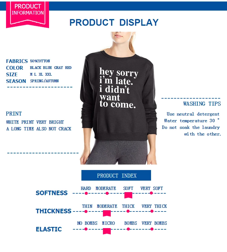 Извините я поздно не хочу приходить забавные толстовки с буквенным принтом зима