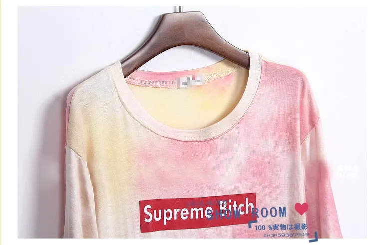 &quotSupreme Bitch&quot Pink T-shirt free shipping | Женская одежда