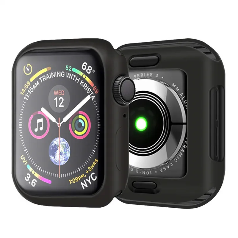 Защитный чехол для Apple Watch 40 мм 44 38 42 ультратонкий противоударный от царапин