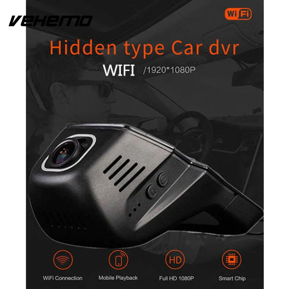 HD 1080 P Wifi Автомобильный dvr ночного видения Универсальный рекордер для вождения