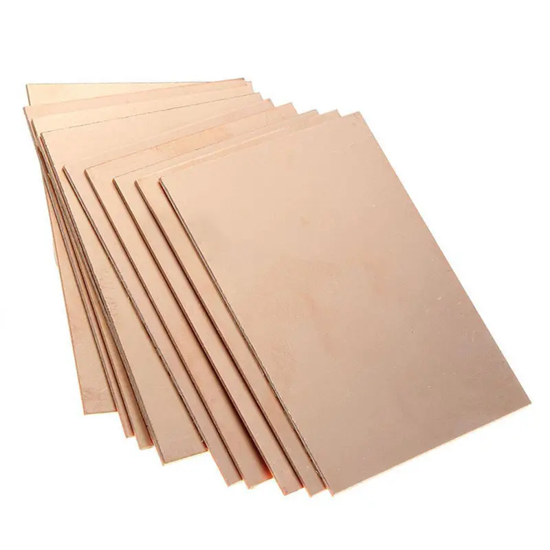 10 шт. односторонние медные печатные платы одна печатная плата ламинат 70x100x1 5 мм