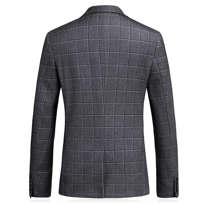 Batmo 2019 Новое поступление высококачественное шерстяное клетчатое серое мужское