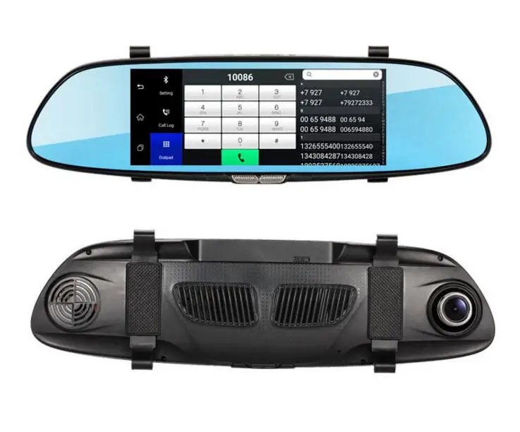Видеорегистратор в зеркало заднего вида с 7 дюймовым сенсорным экраном 1080P Wi Fi|car