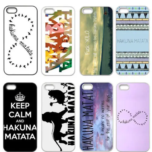 Hakuna Matata Retro Tribal Cell Phones Cover Case for Apple iPhone 4 and 4s Cases i phone 4S|phone 3gs case|phone cases sony ericssonphone skin case