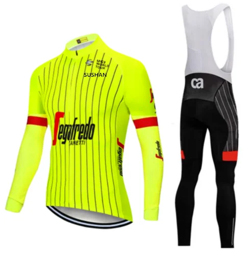 Поход Нуэво манга Ларга из Джерси для езды на велосипеде chaqueta bicicleta ropa ciclismo hombre ciclo Maillot pantalones de ropa conjunto