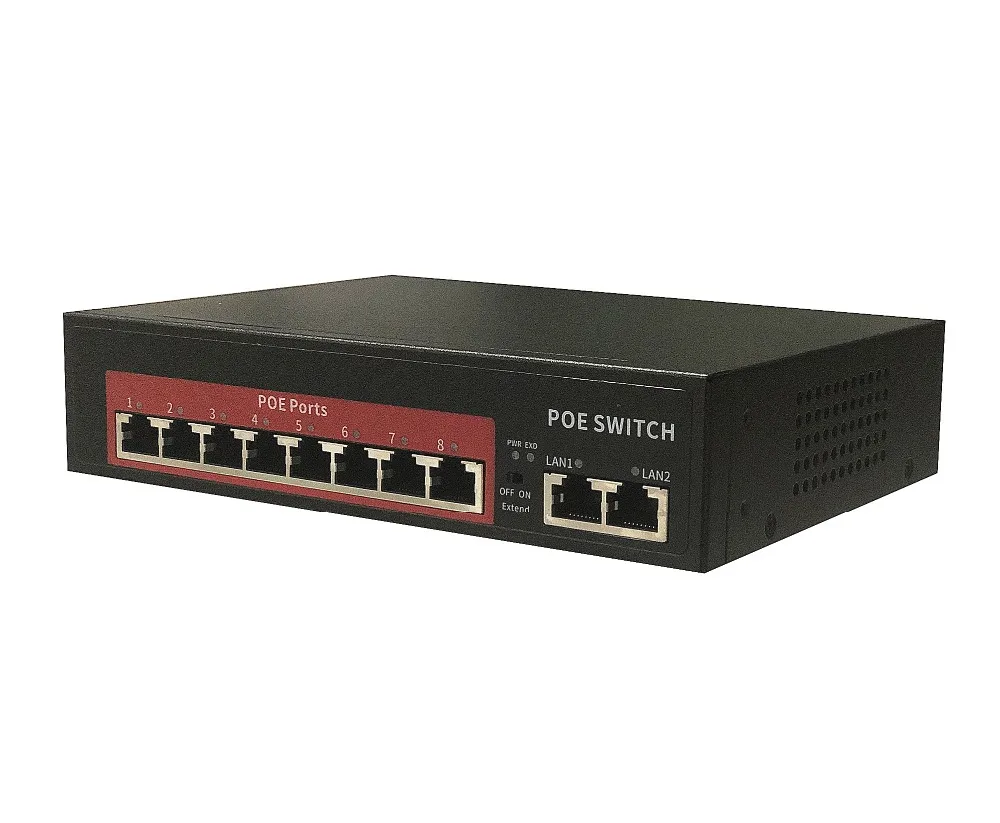 Ethernet коммутатор IEEE802.3 at/af 8 + 2 порта 120 Вт каналов|Коробки передач и кабели| |