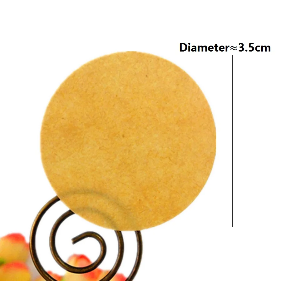

100PCS/Lot New Vintage Round diameter 33MM leather color blank seal DIY note label phone sticker