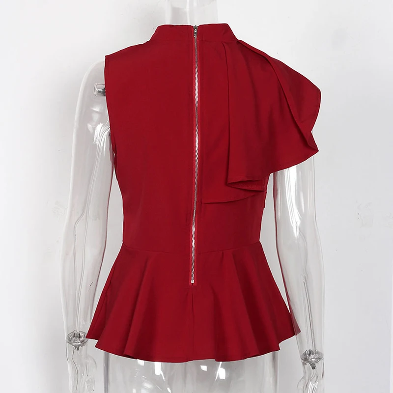 2019 новые женские топы с рюшами блузка круглым вырезом короткие рубашки