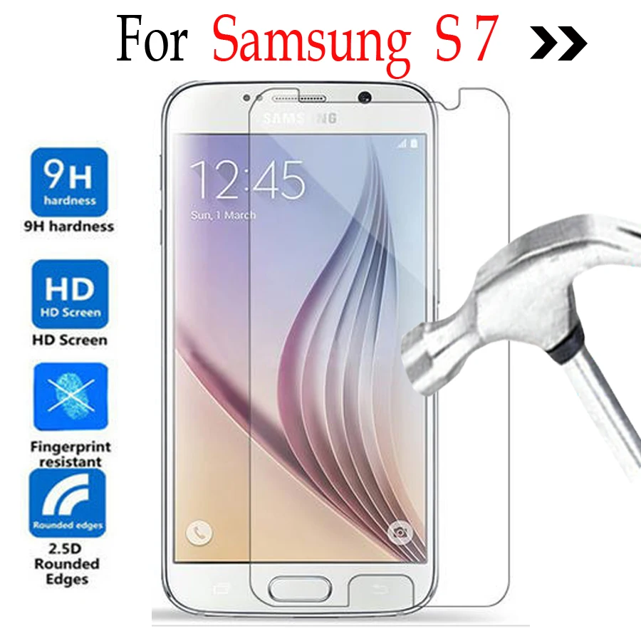 Защитная пленка для экрана Samsung Galaxy S7 из закаленного стекла S 7 G9300 G935F G9350 G930|glass for
