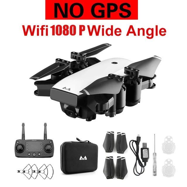 SMRC S20 wifi Дрон Квадрокоптер HD камера с gps FOLLOW ME FPV RC Квадрокоптер FPV follow me x pro fpv гоночный Дрон вертолет - Цвет: NO GPS 1080P WIFI