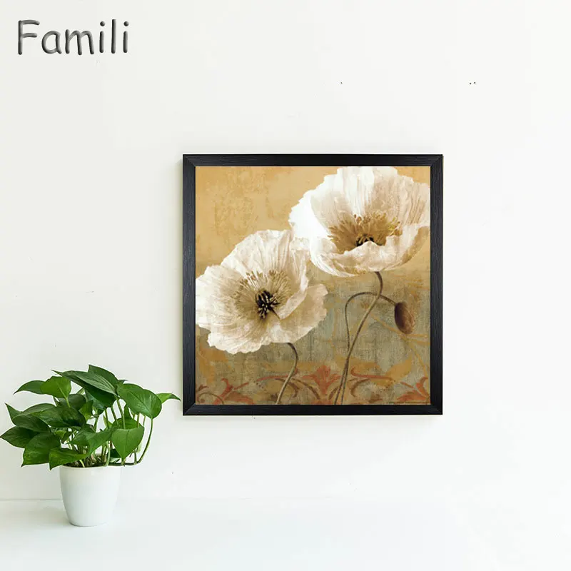 Акварельная Минималистичная альпийская Орхидея ВИНТАЖНЫЙ ПЛАКАТ принты простые