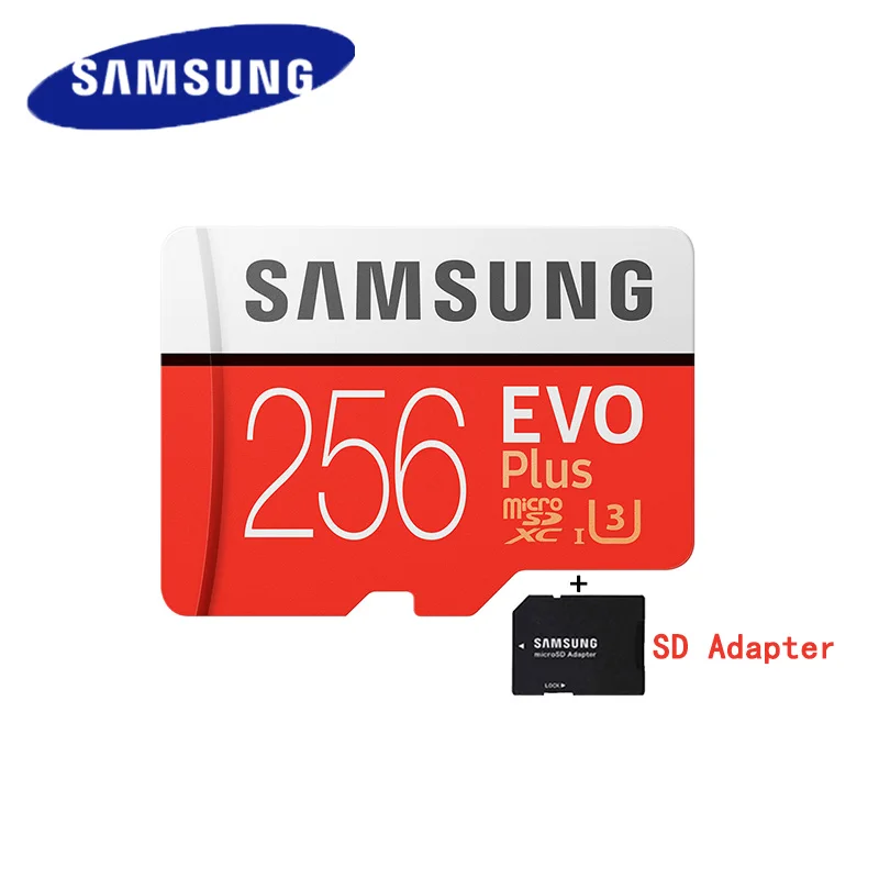 Карта памяти SAMSUNG EVO Plus 32 Гб 64 128 ГБ 256 г U3 micro sd карта C10 UHS I TF 4 K HD с адаптер для