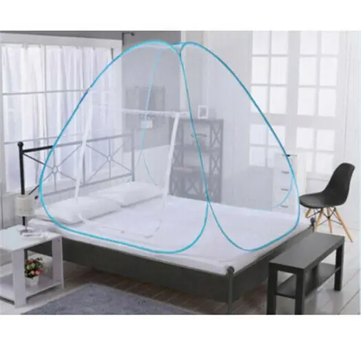 1 Pcs Fashion Simple Mongolian Yurt Mosquito Net Free Installation Wire Bottom Folding Single Door Magic | Дом и сад
