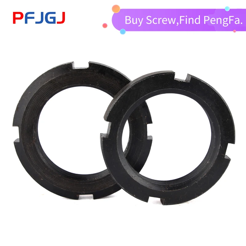 

Peng Fa M10-M60 Medium Carbon GB812 четырехканальная фиксирующая гайка для остановки возврата в государственный стандарт, круглая гайка с канавкой