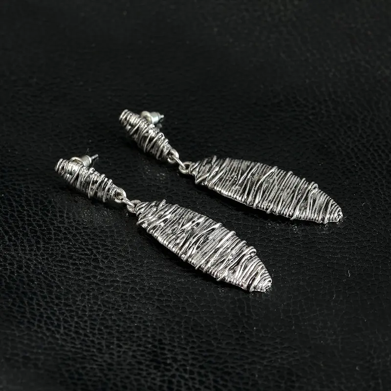 Женские серьги-капельки с серебряным покрытием брендовые Винтажные серьги