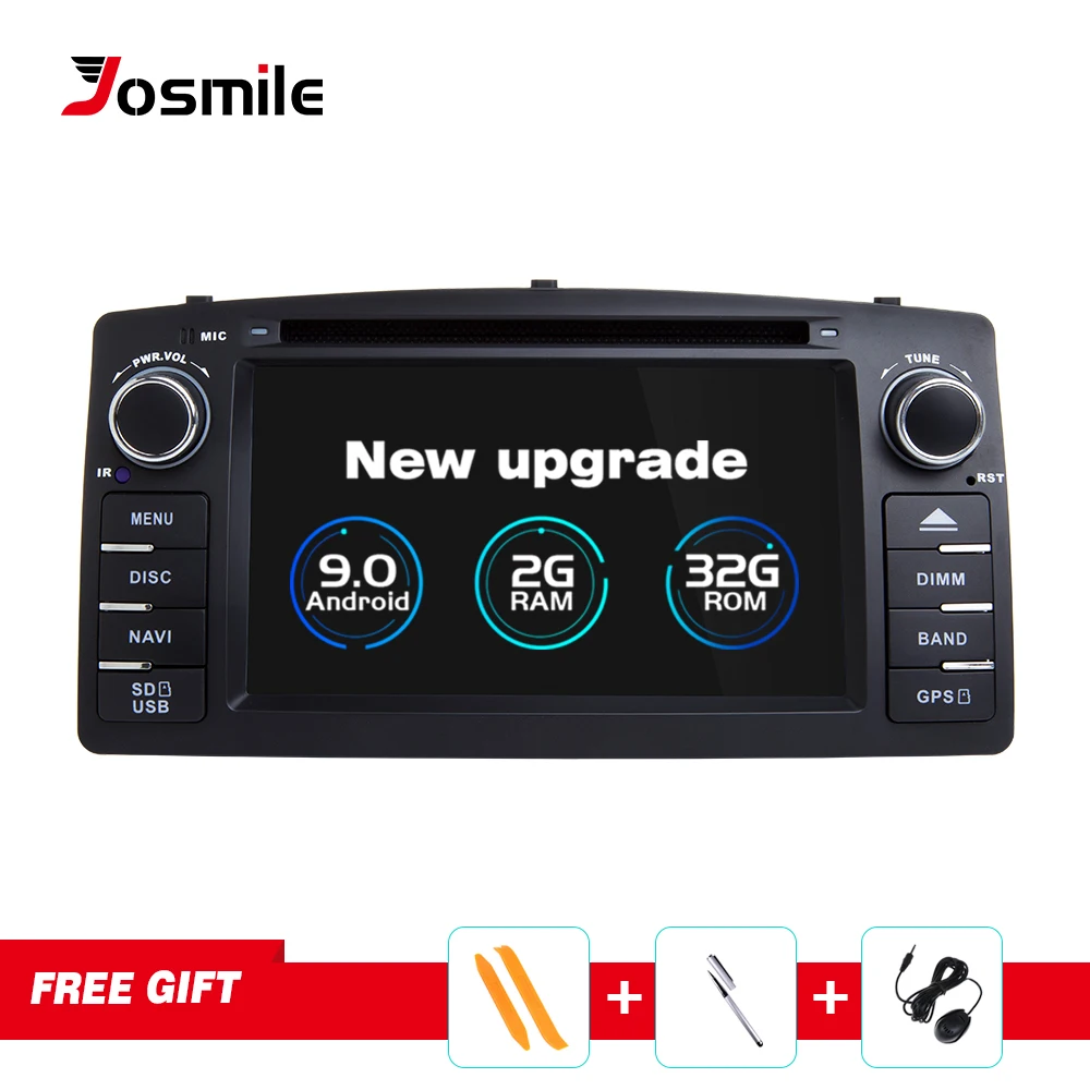Автомобильный мультимедийный DVD плеер Josmile автомагнитола 2 Din на Android 9 0 с GPS