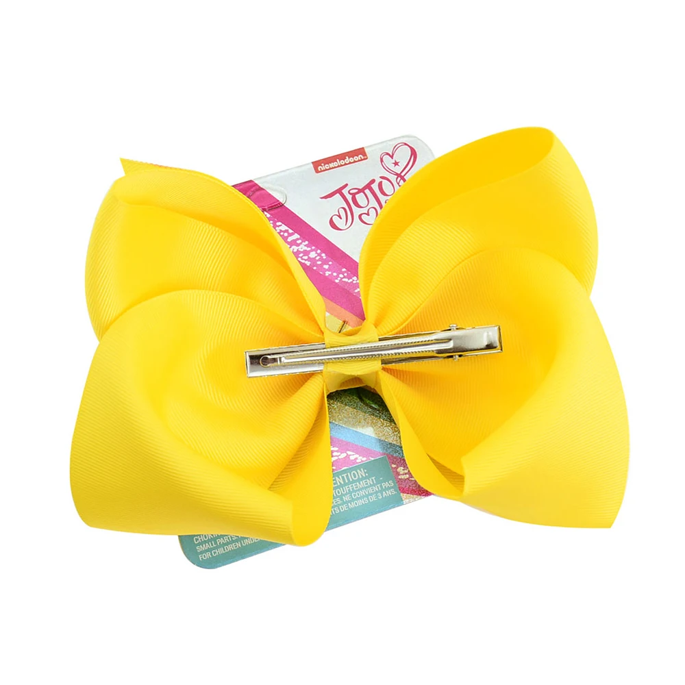 

8 Inch JOJO Large Kids Hair Bows Gift Card Girls Grosgrain Ribbon Bow Alligator Clips Headdress Child Boutique Hair Accessories