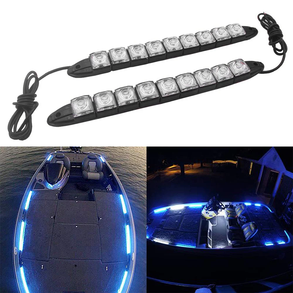 Luces de navegación LED con arco para barco, luces de popa, luz de cortesía para barco, impermeable, pontón para bote, yate
