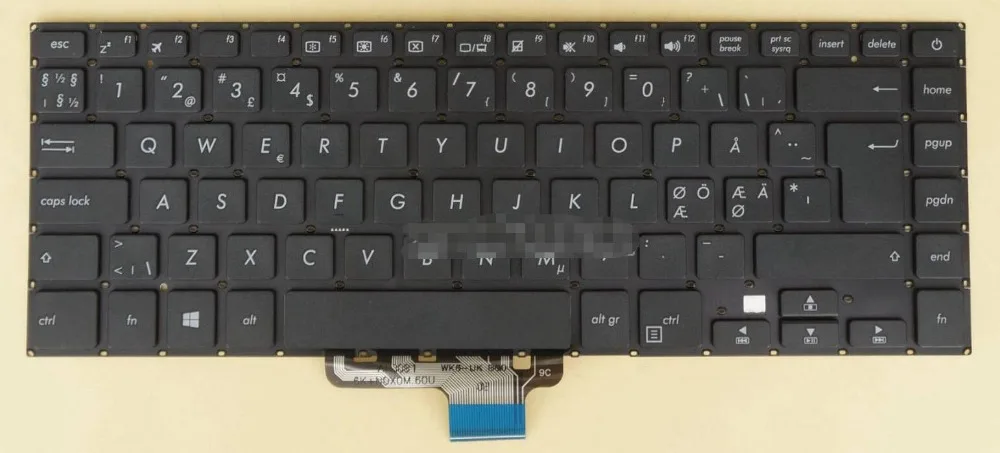 Клавиатура для ASUS VivoBook S15 S510U A510U F510U S510UA S510UR S510UN X510U США/Латинский Испанский/Шведский/Норвежский/Датский/финский