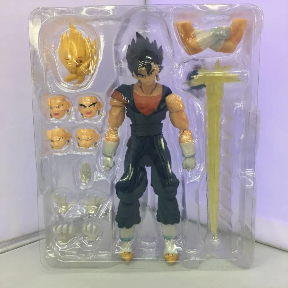HKXZM аниме Рисунок 17 см СВЧ Dragon ball Супер saiyan 3 Vegetto ПВХ фигурку Модель