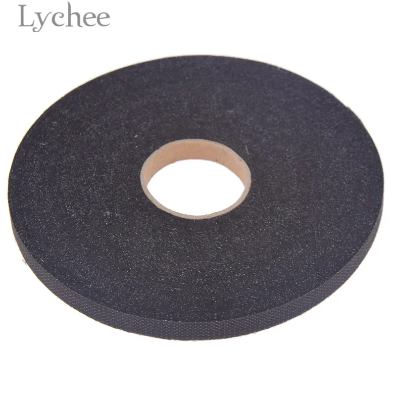 Lychee Life 100 м 1 см ширина проклеенные накладки белый черный ткань железо на