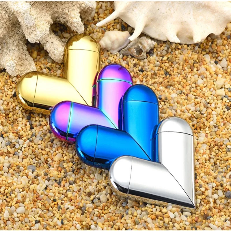 Hot Heart Lighter USB Chargeable Gas Both Cigarette Plasma Windproof Electric Smoking Tool For Love | Дом и сад