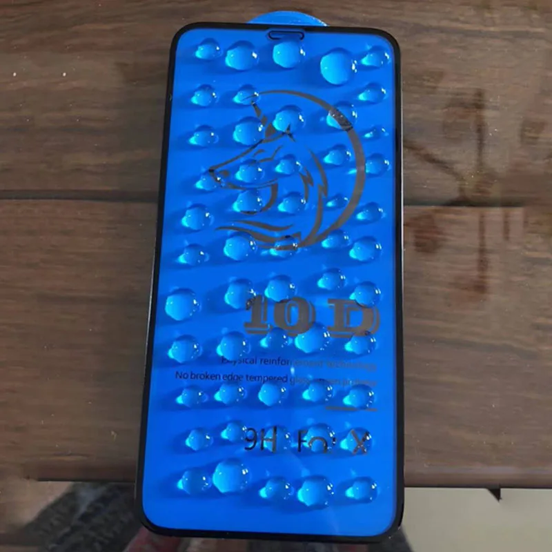 10D полное покрытие закаленное стекло для iPhone XR XS Max Премиум Защита экрана X Стекло