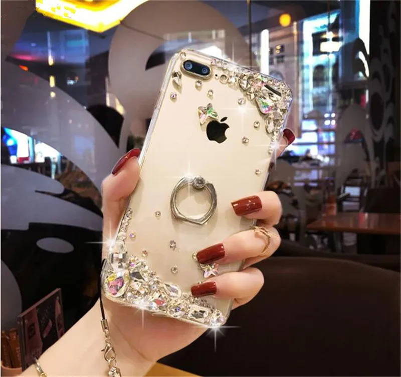 Мягкий чехол для телефона LaMaDiaa с бриллиантами Huawei Honor 20 7X 8X V20 Mate20 P30 P20 Pro роскошный