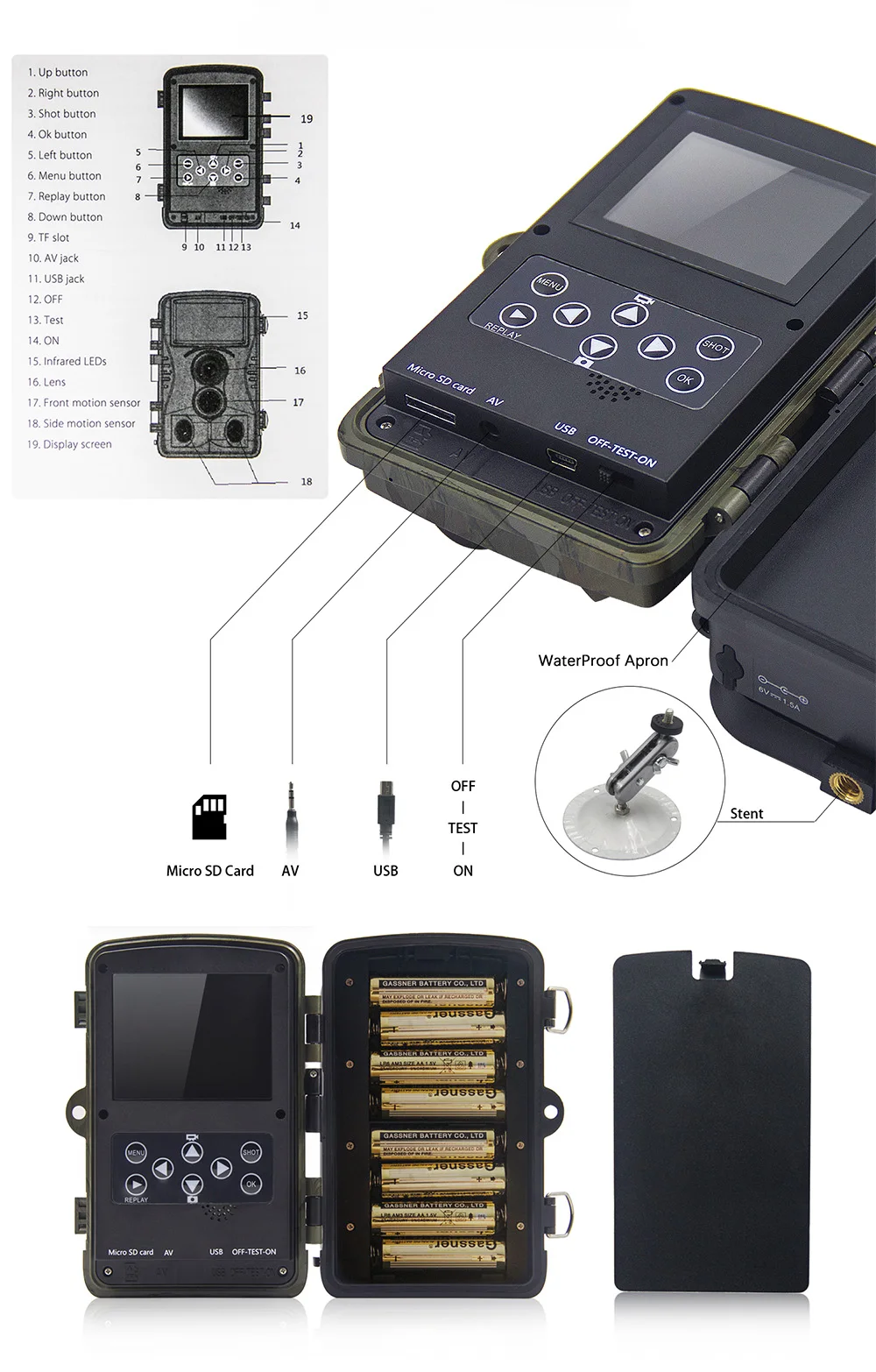 HC800A 16MP 940nm IP66 охотничья камера s GPRS цифровой Трейл скаутинг камера фото ловушка ночного видения дикой природы беспроводной рекордер