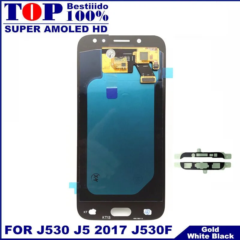 Регулировка яркости lcd S для Samsung Galaxy J5 j530 J530F AMOLED lcd дисплей кодирующий преобразователь сенсорного экрана в сборе Замена