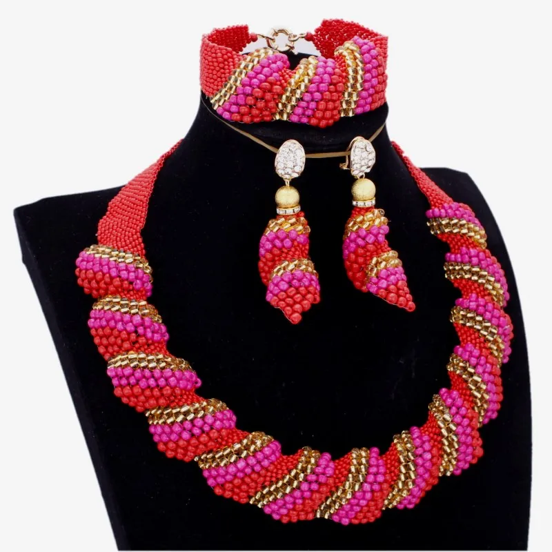 Комплект из колье и серёг в африканском стиле|Ювелирные наборы| |