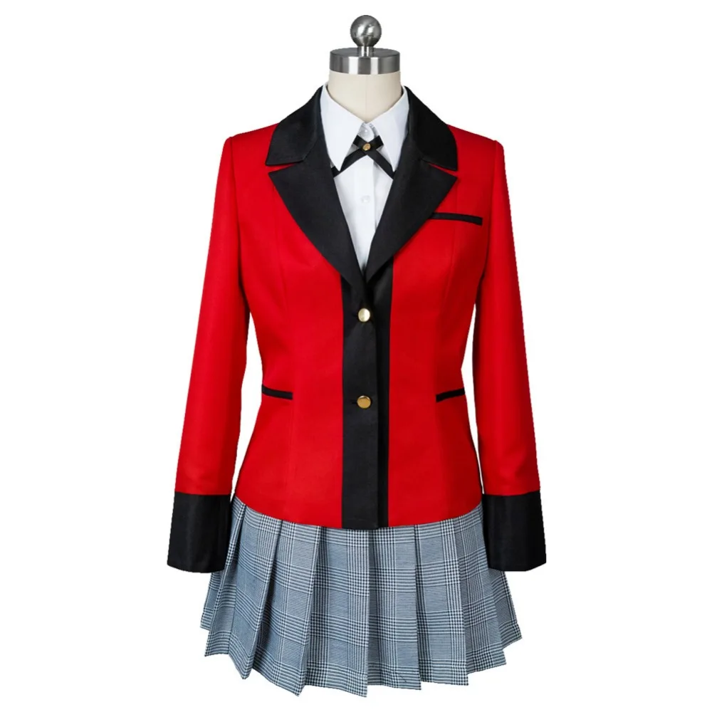 Костюм для косплея Kakegurui компульсивный геймбер Yumeko Jabami Hyakkaou Косплей взрослых