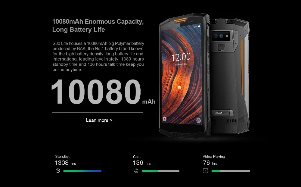 DOOGEE S80 Lite смартфон IP68 IP69K водонепроницаемый 5 99 &quotMT6763T Восьмиядерный 4 Гб + 64