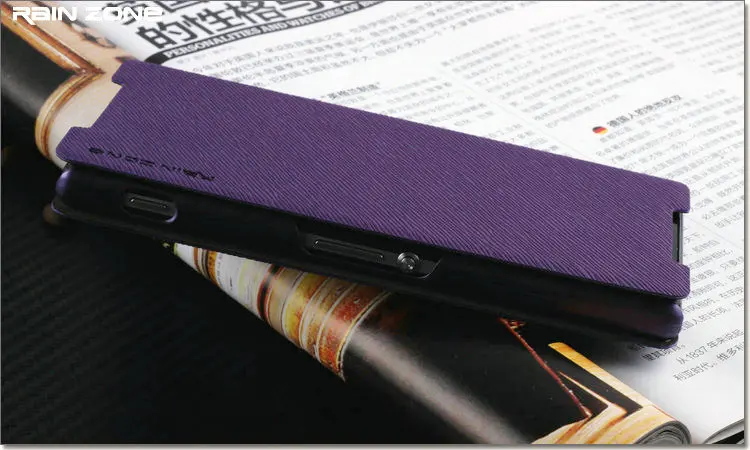 Высококачественный кожаный чехол книжка для Sony Xperia Z2 L50W 4 цвета оригинальный