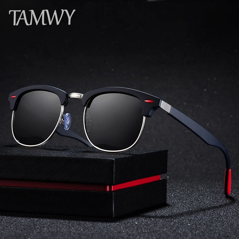 Поляризованные солнцезащитные очки TAMWY для мужчин и женщин дизайнерские в стиле