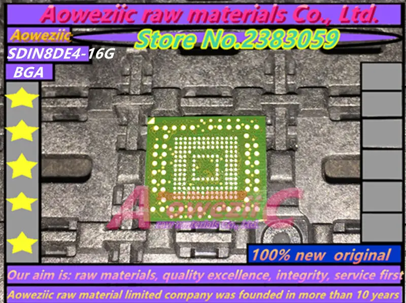 

Aoweziic 100% New original SDIN8DE4-16G BGA memory chip SDIN8DE4 16G