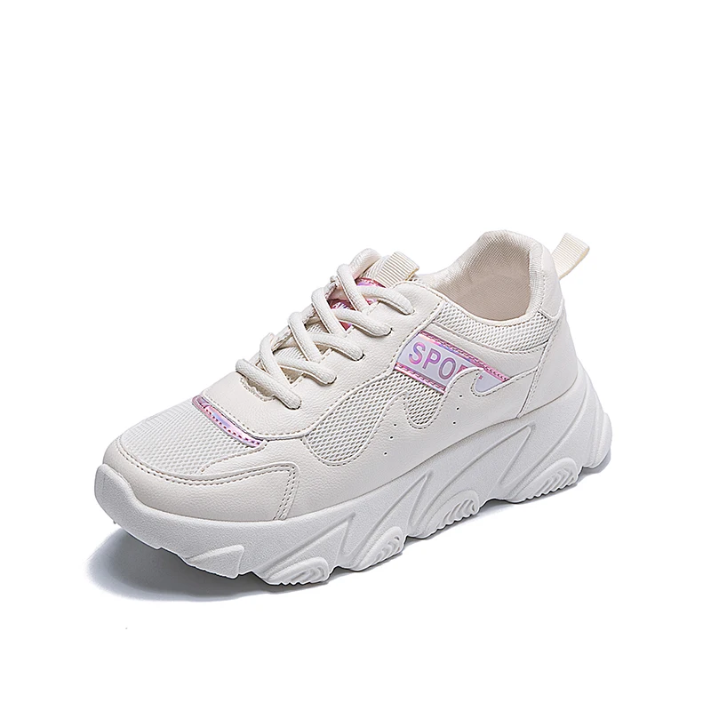 Koznoy Sneakers Women Spring Autumn Fashion Dropshipping Muffin Bottom Breathable Round Toe Thick Leisure Shoes | Обувь