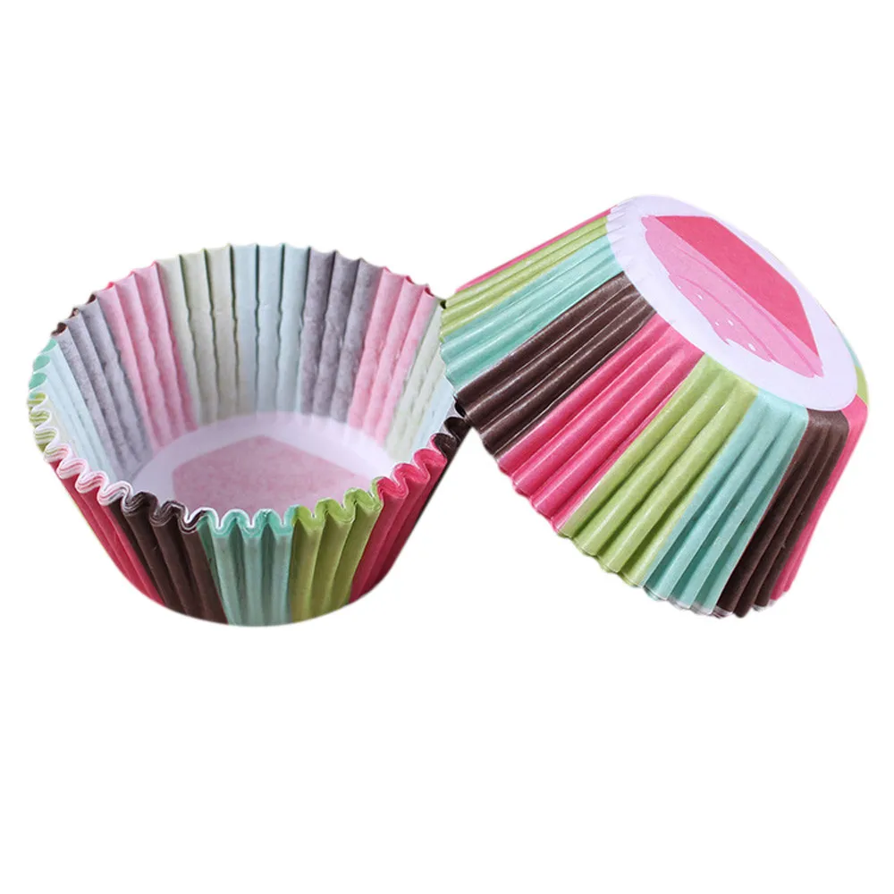 100 шт./компл. 6 1 см х 7 5 Маффин кекс бумажный Торт лайнер торт корпус луна коробка