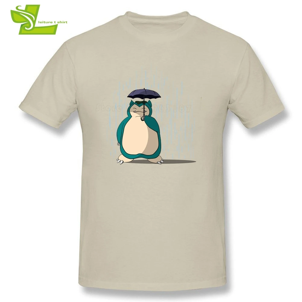 Футболка My Neighbor Snorlax мужская летняя 100% хлопок графический стиль Большая одежда
