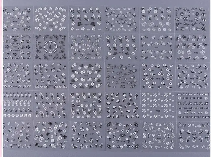 24/30pcs жидкость для Стикеры s 3D Nail Art Наклейки на клею, Стикеры Star/Ювелирные изделия/геометрический дизайн ногтей Стикеры слайдер Фольга