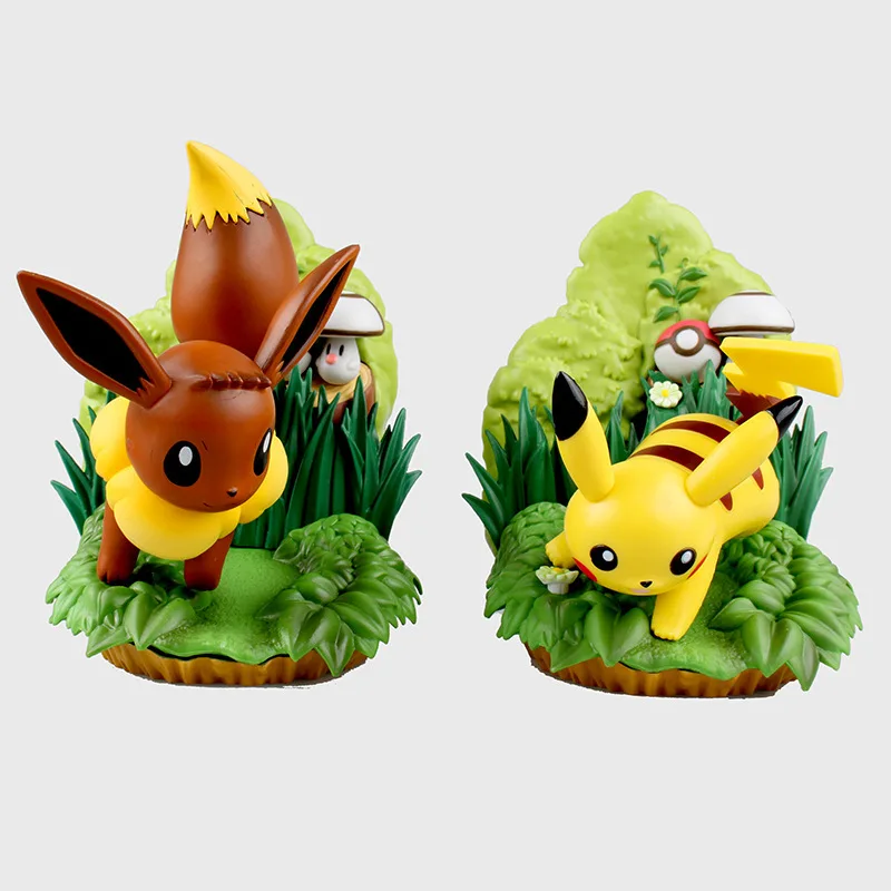 14 см TAKARA TOMY Покемон фигурка аниме фильм Пикачу Eevee ПВХ фигурка Покемон фигурка игрушка модель куклы, детский подарок с коробкой