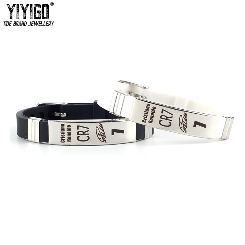 /Buy2Get1Free/1 шт. из нержавеющей титановой стали спортивный мужской браслет Месси
