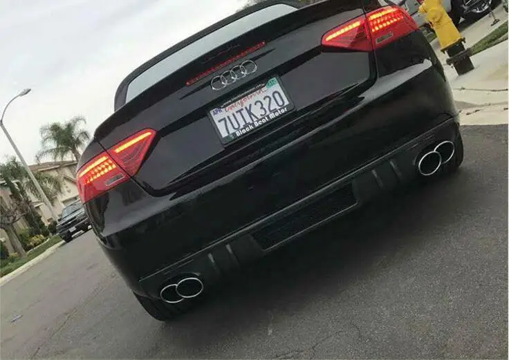 Углеродное волокно задний бампер спойлер Диффузор Крышка для AUDI A5 S5 2 двери/4
